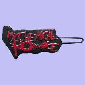 FREE WITH BUNDLE My Chemical Romance Early 2000s Black and Red Hair Clip